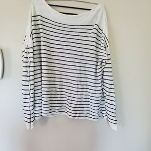 Maurices striped sweater with tie detail on sleeve